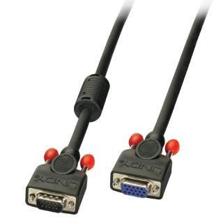 Lindy 36391 0,5m Premium SVGA Monitor Extension Cable, Black