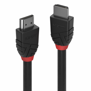 Lindy 36470 High Speed HDMI 2.0 4k UHD Cable, Black Line - 0,5m