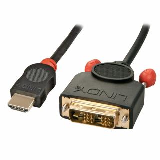 Lindy 36580 0,5m HDMI To DVI-D Cable, Black