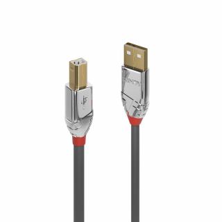Lindy 36640 USB 2.0 Type A to B Cable, Cromo Line - 0,5m
