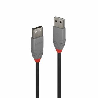 Lindy 36693 USB 2.0 Type A to A Cable, Anthra Line - 2m