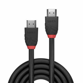 Lindy 36770 Black Line HDMI 2.1 Cable, Ultra High Speed, 4K, 8K, 48Gb/s - 0,5m