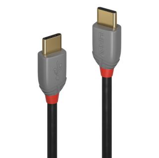 Lindy 36871 USB 2.0 Type C Cable, Anthra Line - 1m