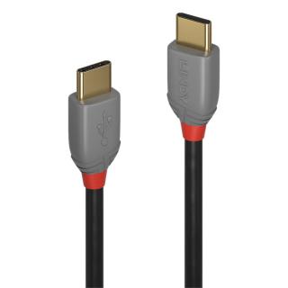 Lindy 36873 USB 2.0 Type C Cable, Anthra Line - 3m