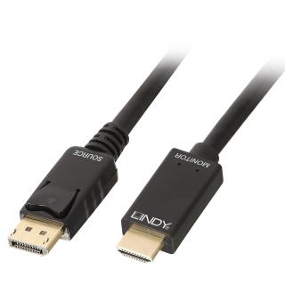 Lindy 36921 Passive DisplayPort to HDMI 4K UHD Adapter Cable - 1m