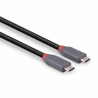 Lindy 36947 USB4 (USB 4) Type C Cable, Anthra Line (5A, 100W) - 0,8m