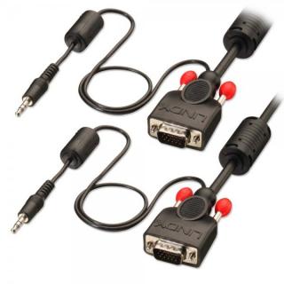 Lindy 37298 Premium VGA  Audio Cable - 1m