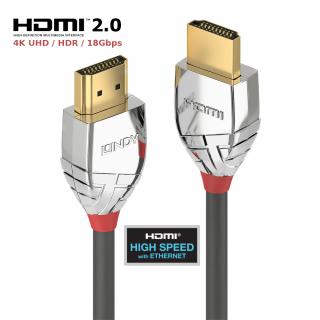 Lindy 37870 High Speed HDMI 2.0 Cable, Cromo Line 4K UHD - 0,5m