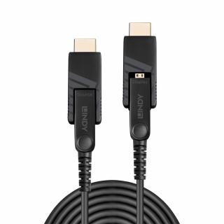 Lindy 38320 Fibre Optic Hybrid Micro-HDMI 18G Cable with Detachable HDMI  DVI Connectors - 10m