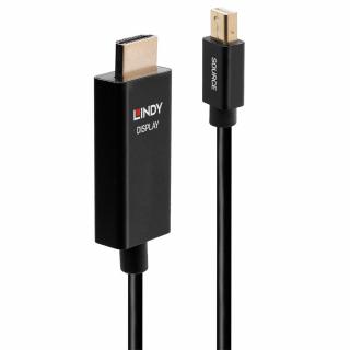 Lindy 40920 Active Mini DisplayPort to HDMI Cable with HDR - 0,5m