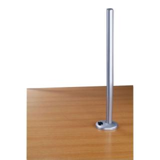 Lindy 40963 700mm Desk Grommet Clamp Pole, Silver