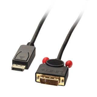 Lindy 41493 5m DisplayPort to DVI-D Cable, black