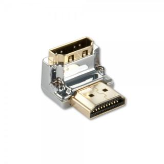 Lindy 41505 CROMO HDMI Male to HDMI Female 90 Degree Right Angle Adapter - Down