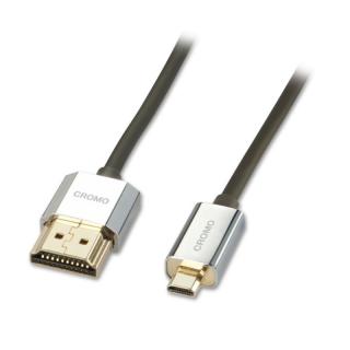 Lindy 41679 Slim High Speed HDMI Cable with Ethernet, Cromo - 4,5m