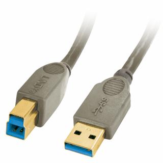Lindy 41840 Premium USB 3.0 Cable A/B, 0.5m