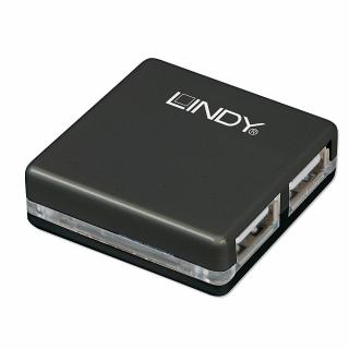 Lindy 42742 USB 2.0 Mini Hub, 4 Port