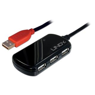 Lindy 42783 12m USB 2.0 Active Extension Pro 4 Port Hub