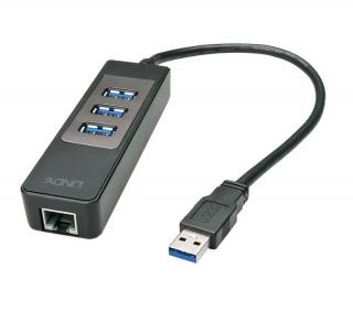 Lindy 43176 USB 3.1 Hub  Gigabit Ethernet Adapter