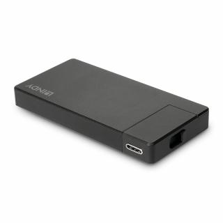 Lindy 43336 USB 3.2 Type C to HDMI 4K60 Converter with USB Type A port and Power Delivery