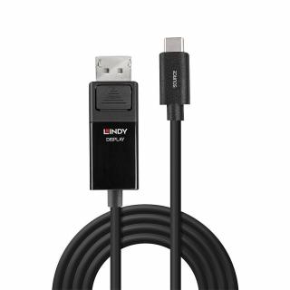 Lindy 43341 USB Type C to DisplayPort 1.4 Adapter Cable with HDR, 32.4 Gb/s - 1m