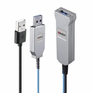 Lindy 43345 Fibre Optic USB 3.0 Cable Active Extension - 30m