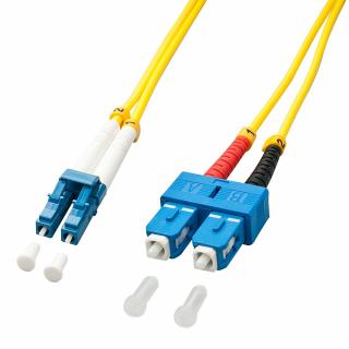 Lindy 47470 Fibre Optic Cable LC - SC OS2 singlemode, yellow - 1m