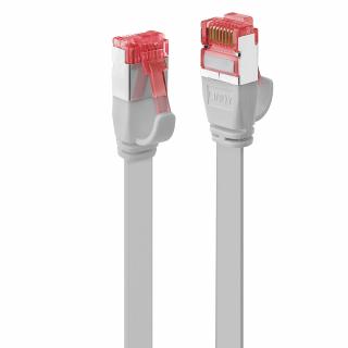 Lindy 47552 RJ45 Cat.6 U/FTP Flat Patch Cable, Grey - 2m