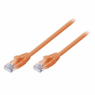 Lindy 48112 RJ45 CAT6 U/UTP Snagless Gigabit Network Cable, Orange - 10m