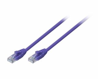 Lindy 48128 CAT6 U/UTP Snagless Gigabit Network Cable, Purple - 15m