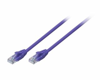 Lindy 48129 CAT6 U/UTP Snagless Gigabit Network Cable, Purple - 20m