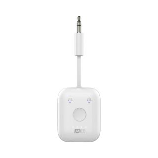 MEE Audio Connect Air In-flight wireless audio adapter for airpods and other Bluetooth headphones  Colour: White