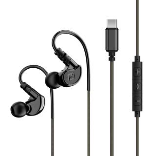 MEE Audio M6 in-ear sports headphones with memory wire and type C