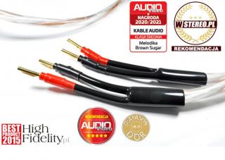 Melodika BSSC4510 Brown Sugar 1m Pre Hi-End class speaker cable 2 x 4,5mm2 - pair