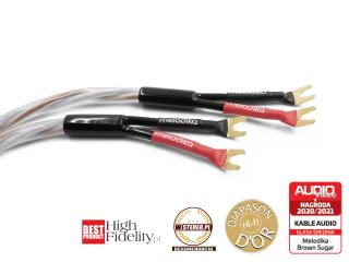 Melodika BSSC4515s Brown Sugar 1,5m Pre Hi-End class speaker cable 2 x 4,5mm2 with spades plug - pair