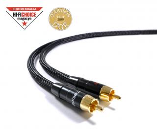 Melodika MD2RD30 Purple - Black Edition 2xRCA - 2x RCA directional cable - 3m