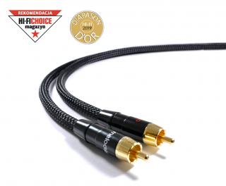 Melodika MD2RD70 Purple - Black Edition 2xRCA - 2x RCA directional cable - 8m