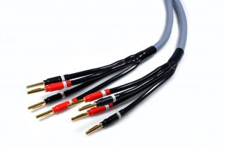 Melodika MDBA41515G Gunmetal Bi-amping cable Bi-amping Speaker Cable OFC 4N 2x1,5mm2+2x4mm2 1,5m - pair