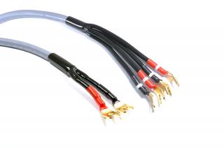 Melodika MDBW41515Gs Gunmetal Bi-wiring Speaker Cable OFC 4N 2x1,5mm2+2x4mm2 1,5m with spades - pair