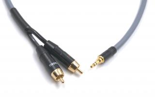 Melodika MDMJ2R200G Stereo 3.5mm jack - 2xRCA cable - 20m Gunmetal Edition