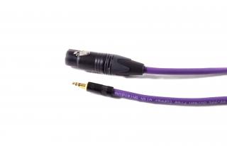 Melodika MDMJX100 XLR 3pin - stereo jack 3,5mm Purple Rain cable - 10m