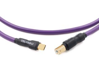 Melodika MDUCB03 Purple USB cable type C-B - 0,3m