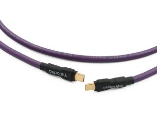 Melodika MDUCC25 Purple USB 2.0 cable type C/C - 2,5m