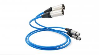 Melodika SB2X05 Interconnect 2xXLR - 2x XLR Sky Blue - 0,5m