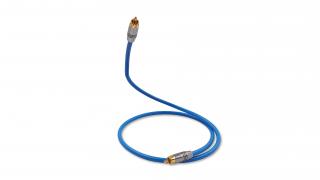 Melodika SBSW05 Subwoofer cable (RCA-RCA) Sky Blue - 0,5m