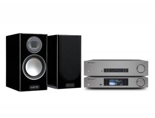 Monitor Audio Gold 5G 100 + Cambridge Audio CXA81 (CXA-81) + Cambridge Audio CXN V2 Series 2 (CX-N v2 S2) Set stereo