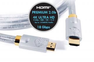 Monkey Cable (MCR5) Connoisseur (Koneser) HDMI cabel 2.0 / 2.0b premium High Speed Cat2 Ethernet, 3D 4K - 5m