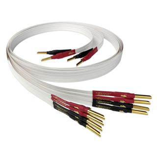 Nordost 4 Flat Speaker Cable with banana or spades plug - 2,5m - pair Plugs: spades