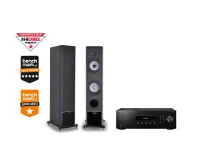 Pioneer SX-10AE (SX10AE) Stereo receiver with Bluetooth + Melodika BL40 MK3 Floorstanding Speakers - stereo set
