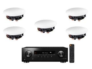 Pioneer VSX-534D (VSX534D) AV Receiver 5.2 with Dolby Atmos + Melodika 5.0 (BLI6) Home cinema set of loudspeakers