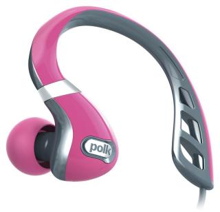 Polk Audio UltraFit 3000 - on-ear sports headphones MFI (Szary/Różowy)
